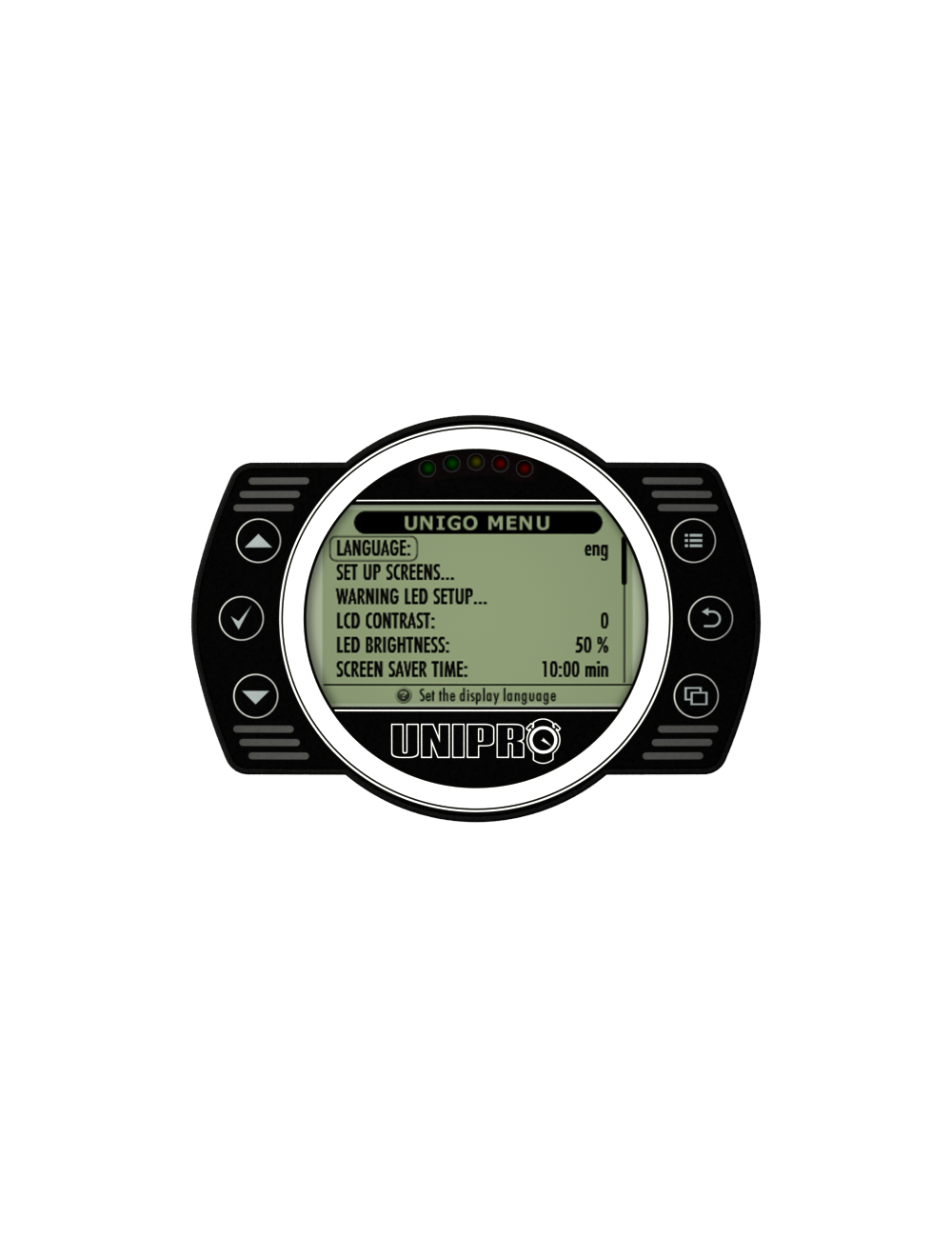 UNIGO 6005 afficheur BASIC KIT avec GPS, noir