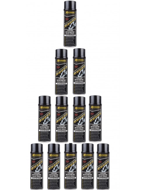 12 spray XERAMIC lubrifiant chaîne synthétique 500ml