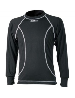 Sparco pullover karting black long sleeve