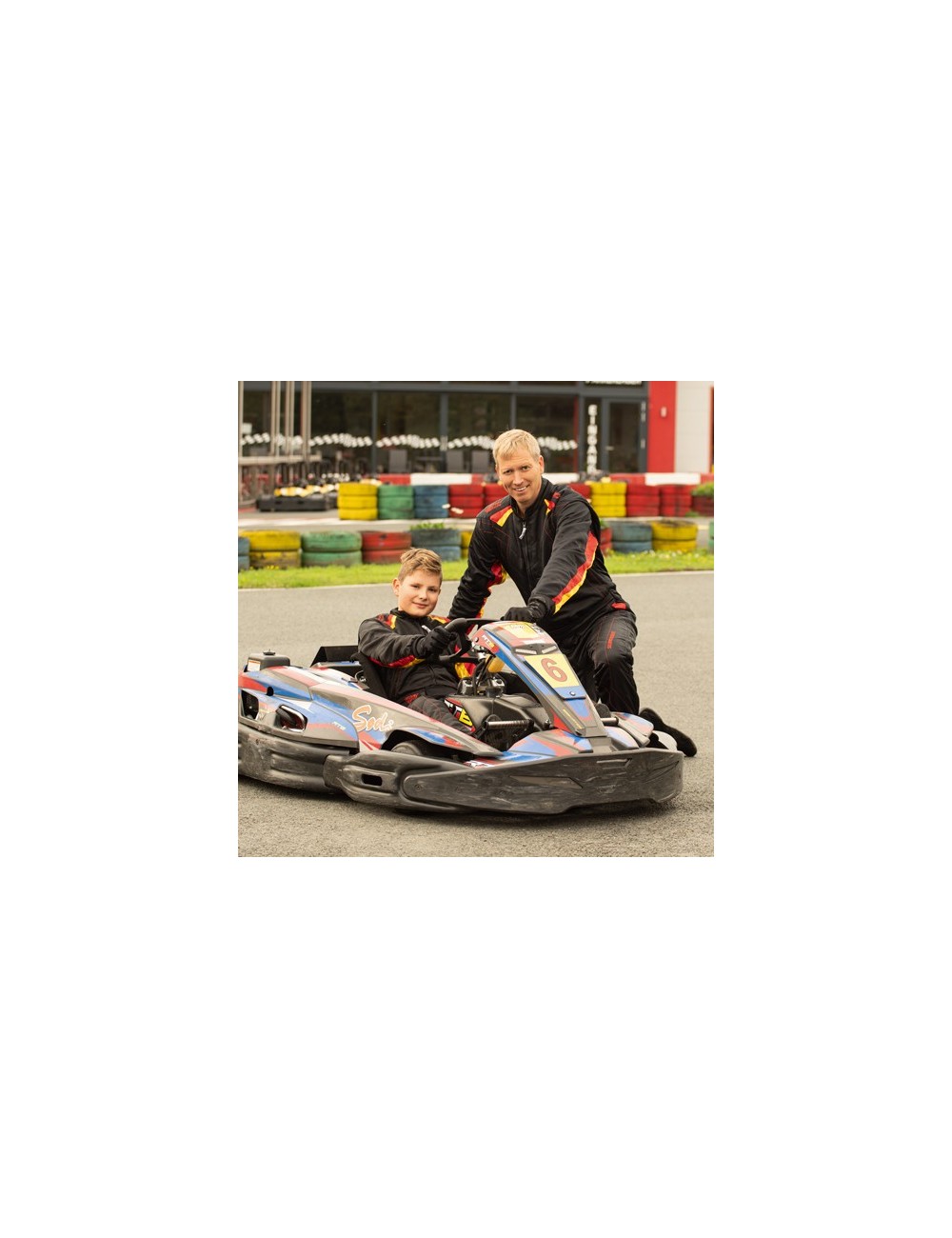 Speed Silverstone RS-2 Combinaison de karting 2 couches Noir/Blanc Taille 4XL 