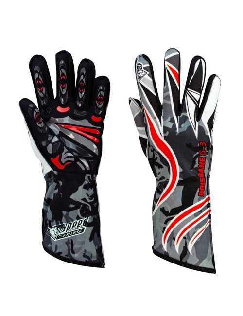 Speed gants BRISBANE G-3 noir blanc rouge